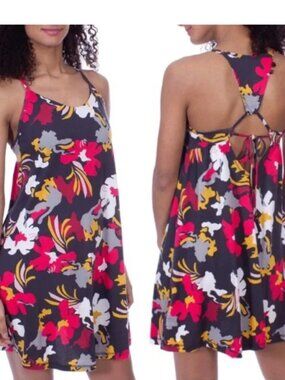 Patagonia Organic Floral Cloudbreak Edisto Mini Swing Dress Small